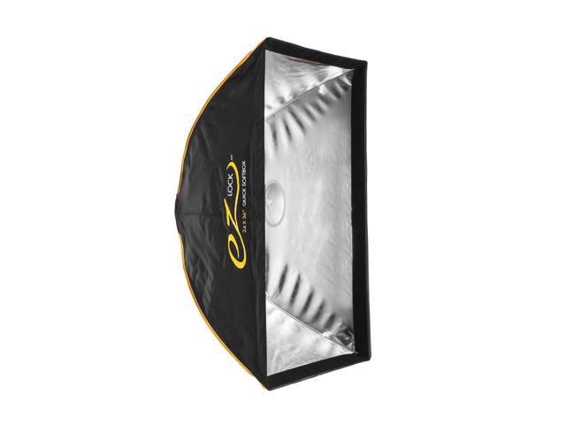 Glow EZ Lock 24x36' Quick Strip Rectangular Bowens Mount Softbox Lighting Kit with External Bundle Flashpoint Pro Heavy-Duty Air-Cushioned Light...