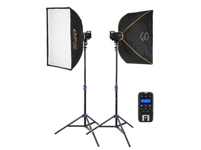Flashpoint BLAZ 200-V 200Ws R2 Studio Monolight Flash With 10W LED Modeling Lamp and Bowens Mount (2 Light Kit)