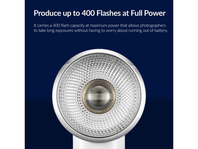 Flashpoint FlashBack Lux Elf Retro Camera Flash, White