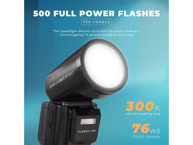 Flashpoint Zoom Li-on X PRO R2 TTL On-Camera Round Speedlight Flash for Nikon (Godox V1 Pro)