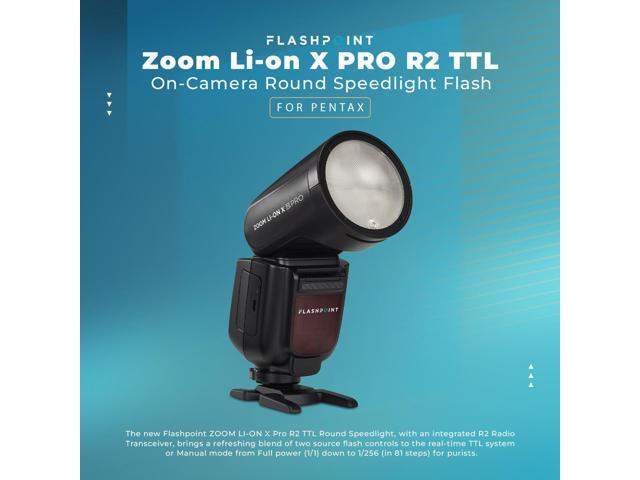 Flashpoint Zoom Li-on X R2 TTL On-Camera Round Flash Speedlight For Pentax (Godox V1)