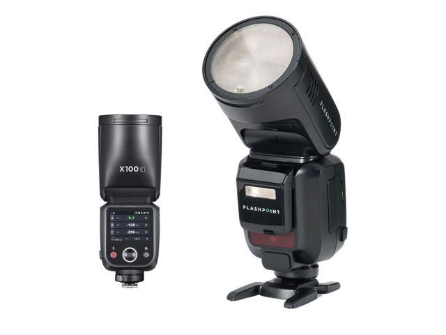 Flashpoint X100 TTL R2 On Camera Flash & Round Head Flash Accessory Kit - Fuji