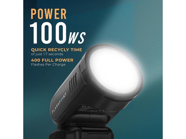 Flashpoint X100 TTL R2 On-Camera Li-Ion Round Head Flash for Nikon