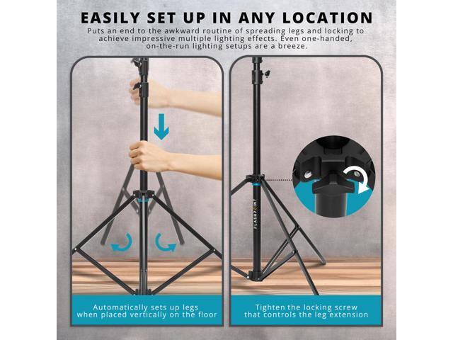 Flashpoint Pro Heavy-Duty Air-Cushioned Auto Light Stand (13')