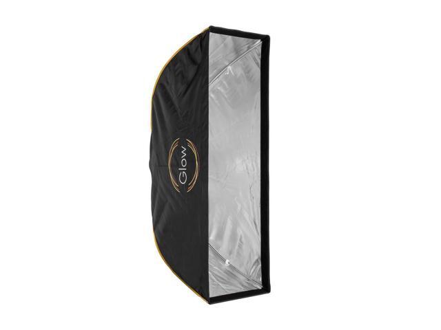 Glow EZ Lock 16x48' Quick Strip Rectangular Bowens Mount Softbox w/External and Internal Diffusers, Deflector Disk, Eggcrate Grid, Soft box...