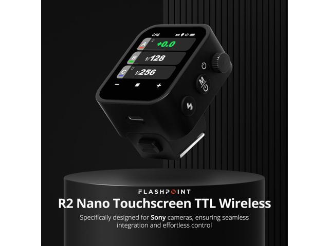 Flashpoint R2 Nano Touchscreen TTL Wireless Flash Trigger for Sony, Godox X3 S