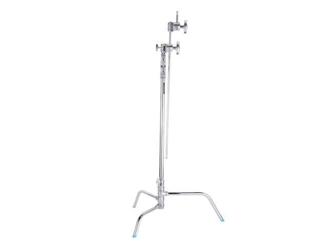 Flashpoint 40' Quick Release Turtle Base C-Stand Kit with 2.5' Grip Head & 40' Grip Arm (Chrome)