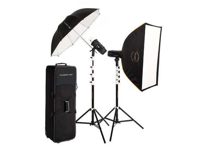 Flashpoint XPLOR 600 SE R2 Manual HSS All-In-One Outdoor Flash (2 Light Kit), Godox AD600BM II Witstro