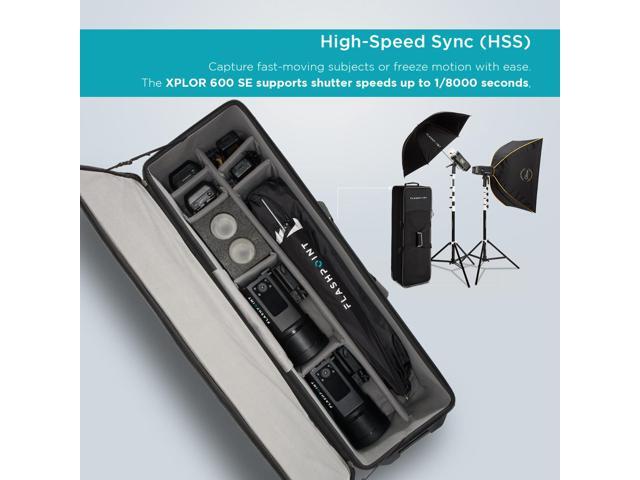 Flashpoint XPLOR 600 SE R2 Manual HSS All-In-One Outdoor Flash (2 Light Kit), Godox AD600BM II Witstro