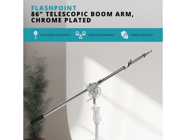 Flashpoint 86' Telescopic Boom Arm, Chrome-Plated