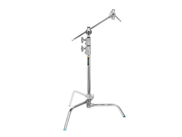 Flashpoint 20' Quick Sliding Leg C-Stand Kit with 2.5' Grip Head & 20' Grip Arm (Chrome)