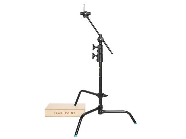Flashpoint 20' Quick Sliding Leg C-Stand Kit with 2.5' Grip Head & 20' Grip Arm (Black)