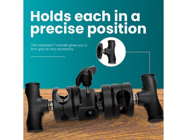 Flashpoint Twin 2.5' Grip Head with 5/8' Socket, Black