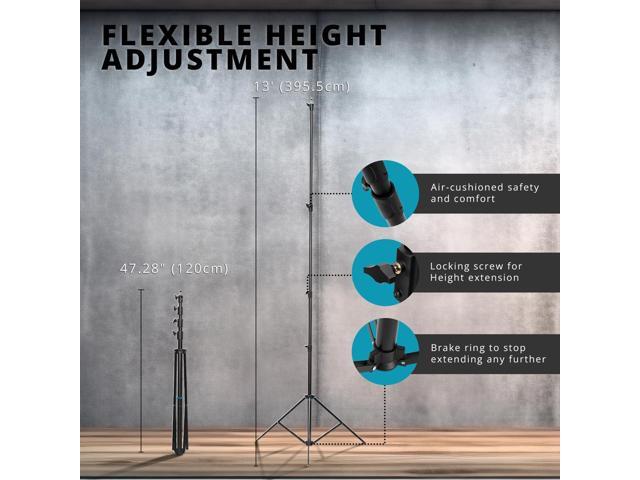 Flashpoint Pro Heavy-Duty Air-Cushioned Auto Light Stand (13')