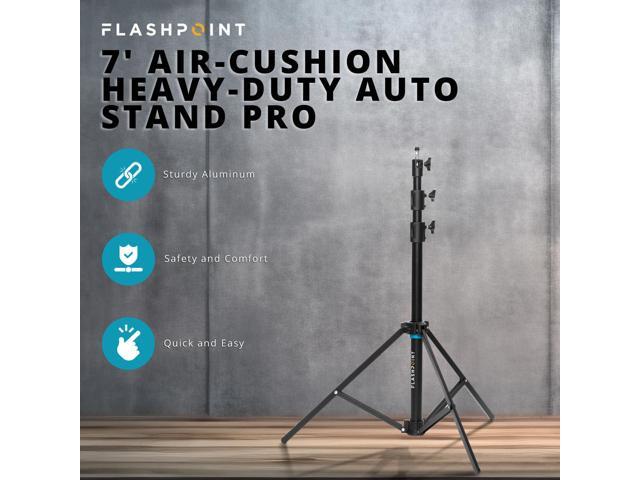 Flashpoint Pro Heavy-Duty Air-Cushioned Auto Light Stand (7')