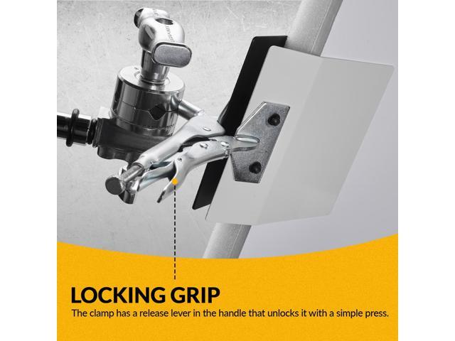 Flashpoint Duckbill Style Plate Clamp, Black/White