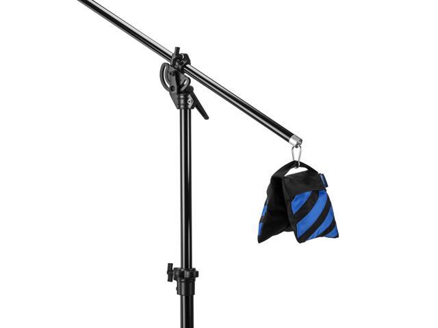 Flashpoint Empty Saddle Sandbag, Water-Resistant Cordura Nylon - (5 lb Capacity, Blue & Black Stripes)