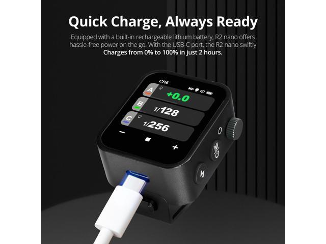 Flashpoint R2 Nano Touchscreen TTL Wireless Flash Trigger for Olympus and Panasonic, Godox X3 O