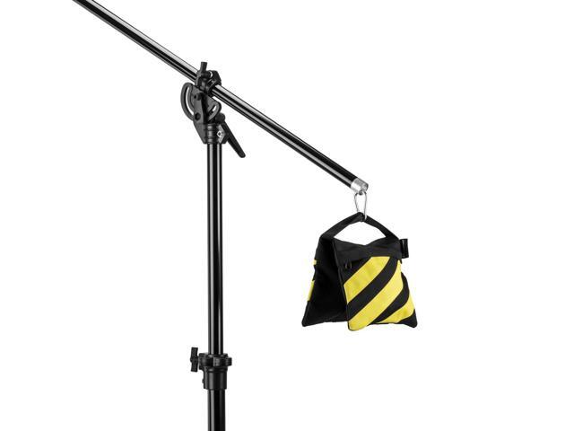 Flashpoint Empty Saddle Sandbag, Water-Resistant Cordura Nylon - (5 lb Capacity, Yellow & Black Stripes)