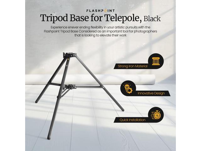 Flashpoint Tripod Base for Telepole, Black