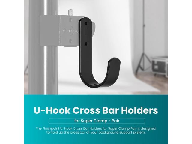 Flashpoint U-Hook Cross Bar Holders for Super Clamp - Pair