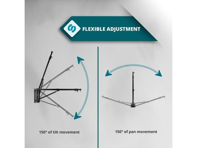 Flashpoint Wall-Mounted Boom Arm, 2.5-4.4'