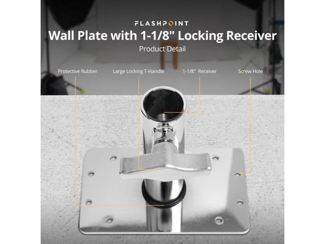 Flashpoint Wall Plate with 1-1/8' Locking Receiver