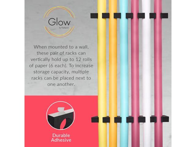 Glow Seamless Background Paper Roll Storage Rack, 2-Pack