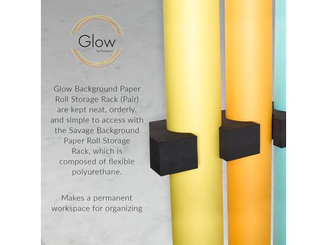 Glow Seamless Background Paper Roll Storage Rack, 2-Pack