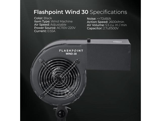Flashpoint Wind 30 AC-Powered Studio Fan