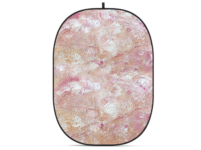Glow CBA-PA0002 5x6.5' Fabric Collapsible Backdrop, Abstract Painting