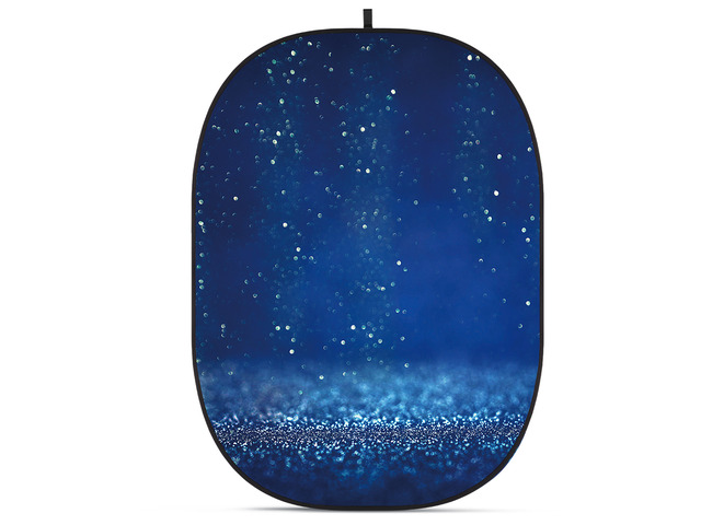 Glow CBA-TB0009 5x6.5' Fabric Collapsible Backdrop, Bokeh Textured