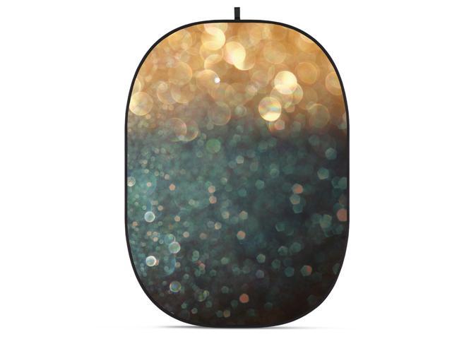 Glow CBA-TB0011 5x6.5' Fabric Collapsible Backdrop, Bokeh Textured