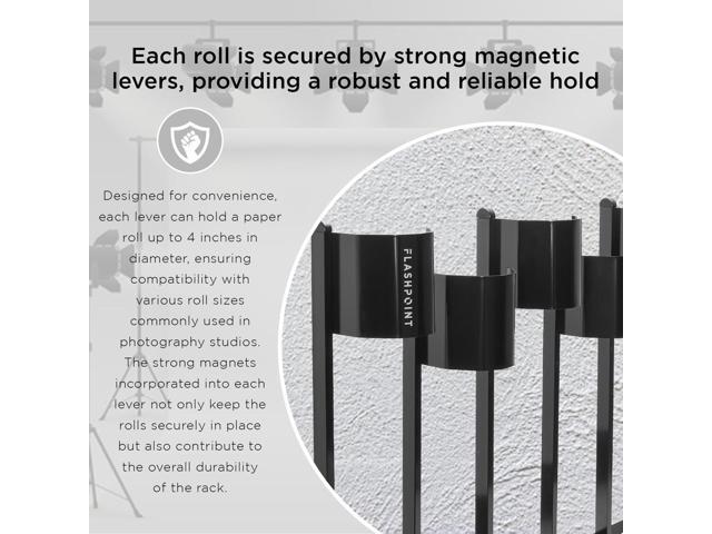 Flashpoint SBP-6R Magnetic Seamless Paper Rack
