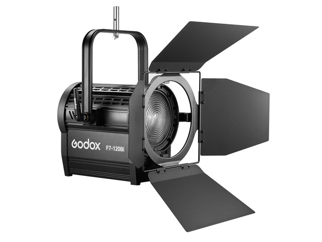 Godox F7-120 120W Bi-Color Fresnel Light, Hang Mount