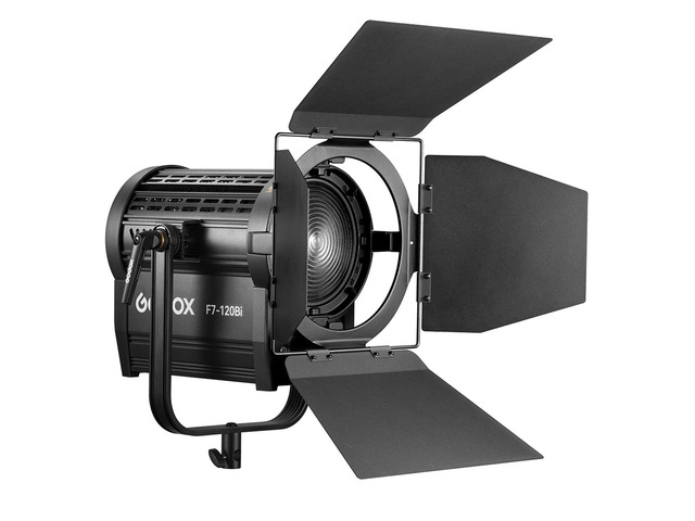 Godox F7-120 120W Bi-Color Fresnel Light, Stand Mount