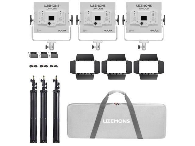Godox Litemons LP400R 36W RGB LED 3-Light Panel Kit