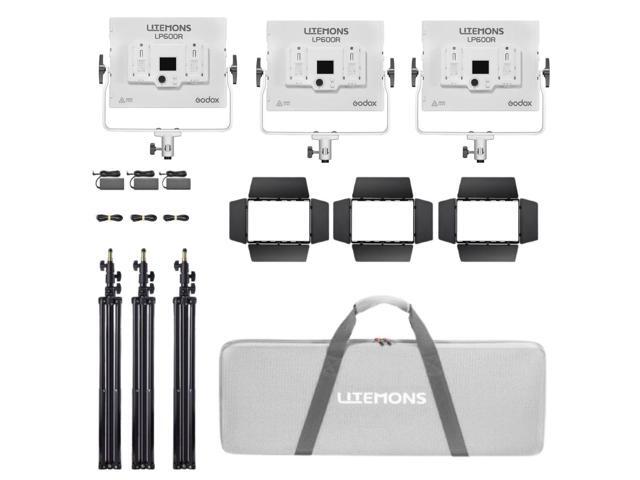 Godox Litemons LP600R 60W RGB LED 3-Light Panel Kit