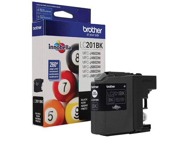 Brother 2 Pack LC201 Innobella Standard-Yield Ink Cartridge, 260 Pages Yield, Black