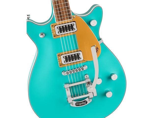 Gretsch Gretsch G5232T Electromatic Double Jet FT with Bigsby Electric Guitar, Laurel Fingerboard, Caicos Green