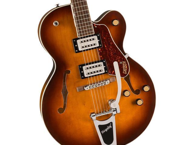Gretsch Gretsch G2420T Streamliner Hollow Body with Bigsby Electric Guitar, Laurel Fingerboard, Broad'Tron BT-3S Pickups, Robusto Burst