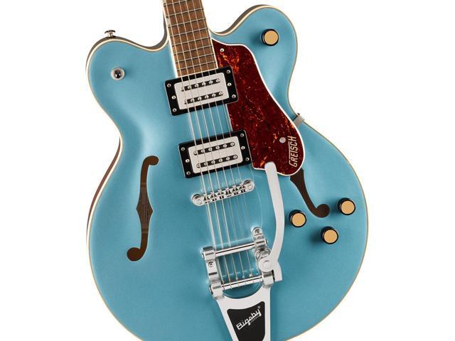 Gretsch Gretsch G2622T Streamliner Center Block Double-Cut with Bigsby Electric Guitar, Laurel Fingerboard, Broad Tron BT-3S Pickups, Arctic Blue