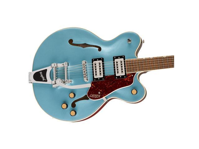 Gretsch Gretsch G2622T Streamliner Center Block Double-Cut with Bigsby Electric Guitar, Laurel Fingerboard, Broad Tron BT-3S Pickups, Arctic Blue