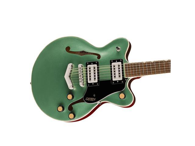 Gretsch Gretsch G2655 Streamliner Center Block Jr. Double-Cut with V-Stoptail Electric Guitar, Laurel Fingerboard, Steel Olive