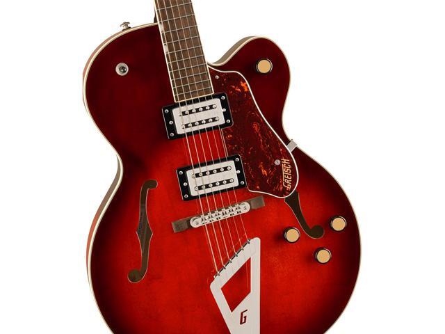 Gretsch Gretsch G2420 Streamliner Hollow Body with Chromatic II Electric Guitar, Laurel Fingerboard, Broad'Tron BT-3S Pickups, Claret Burst
