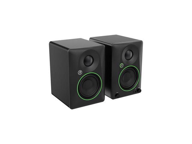 Mackie CR3.5BT 3.5' Creative Reference Bluetooth Powered Studio Monitors, Pair, Black, Bundle with 2x Studio Monitor Stand and 2x 6' Platinum Pro...