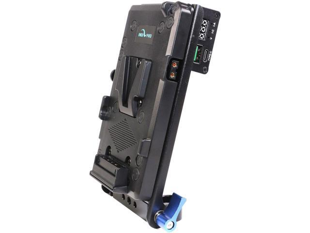 IndiPRO V-Mount Battery Adapter Plate with USB Type-C Converter & 15mm Rod System