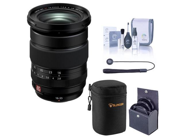 Fujifilm XF 16-55mm f/2.8 R LM WR II Lens, Bundle with 72mm Filter Kit, Lens Case, Lens Cap Tether, Cleaning Kit