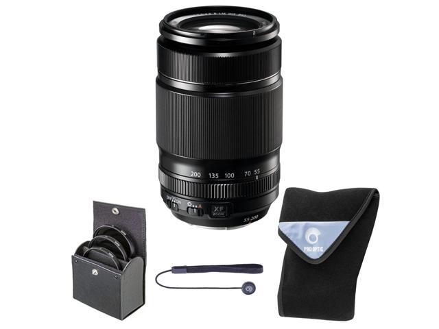 Fujifilm XF 55-200mm f/3.5-4.8 R LM OIS Lens, Bundle with 62mm Filter Kit and Lens Wrap