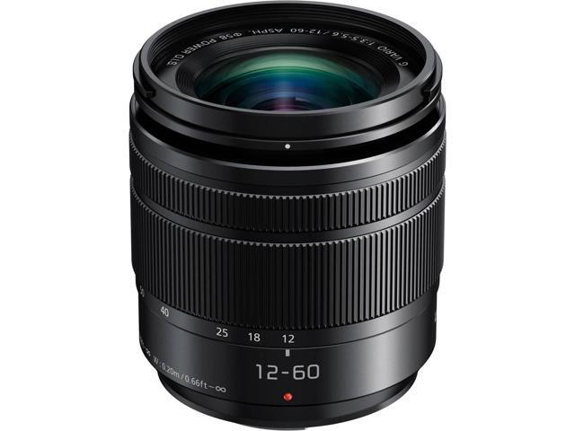 Panasonic Lumix G Vario 12-60mm F/3.5-5.6 Micro 4/3 Lens,Black W/Free Acc Bundle